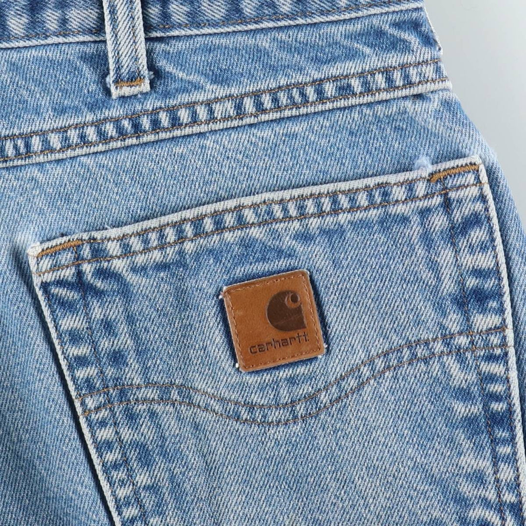Carhartt Relaxed Fit Tapered Denim Pants for Men, W33 equivalent cotton blue type Vintage Second Hand