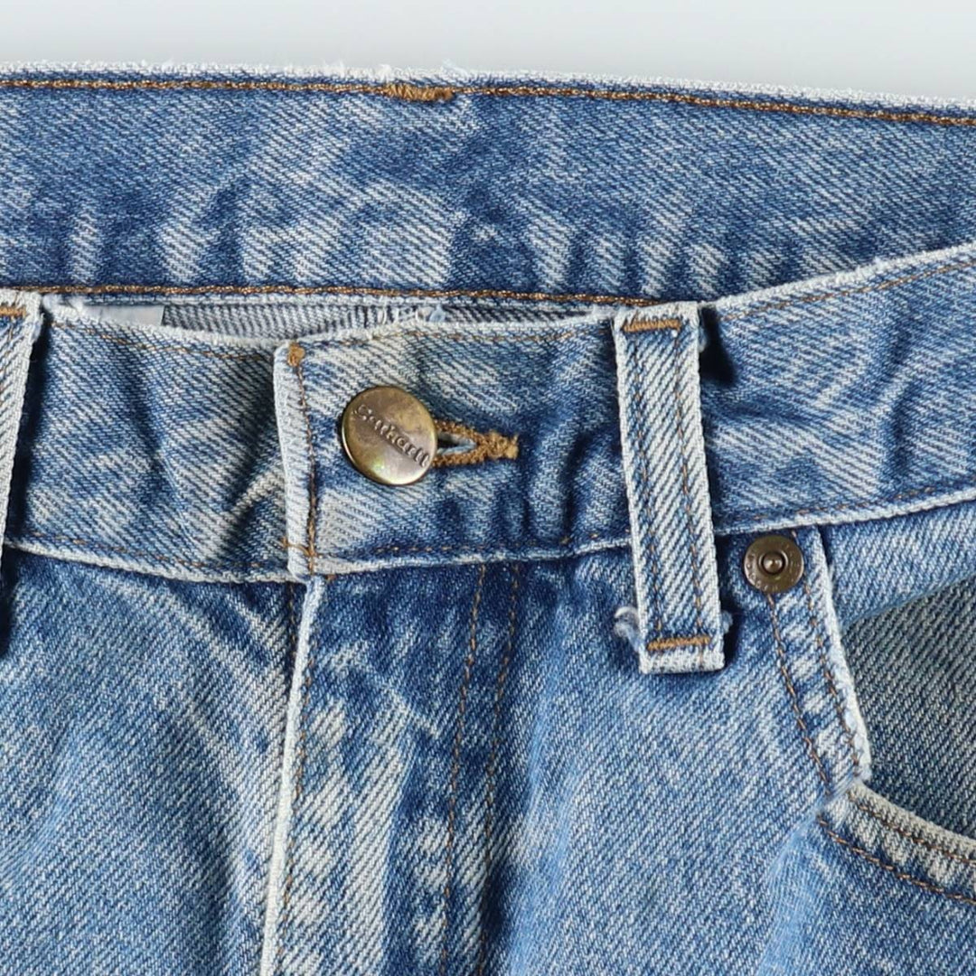 Carhartt Relaxed Fit Tapered Denim Pants for Men, W33 equivalent cotton blue type Vintage Second Hand