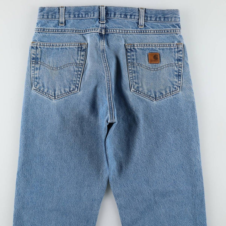 Carhartt Relaxed Fit Tapered Denim Pants for Men, W33 equivalent cotton blue type Vintage Second Hand