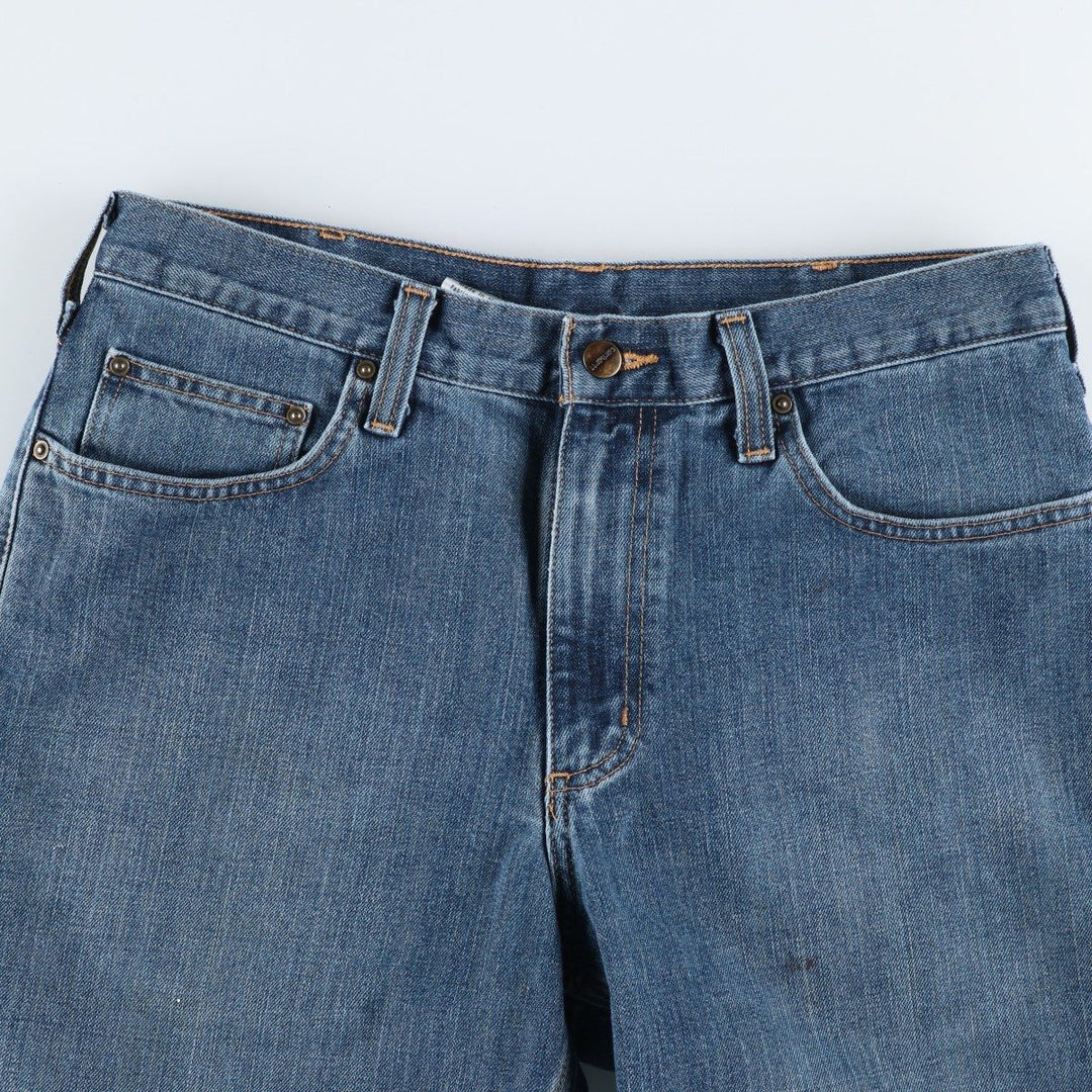 Carhartt Relaxed Fit Tapered Denim Pants for Men, W34 equivalent cotton blue type Vintage Second Hand