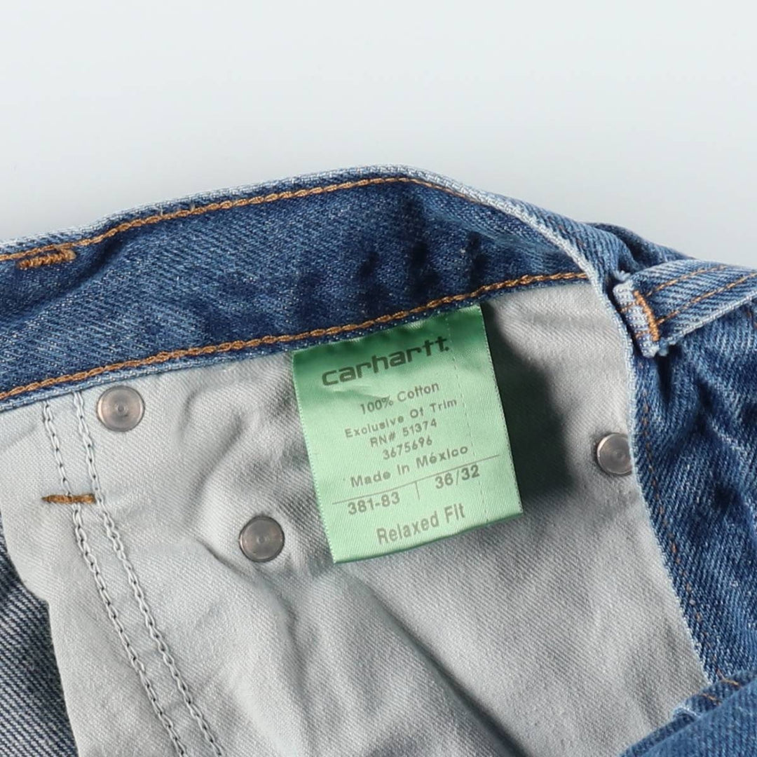 Carhartt Relaxed Fit Straight Denim Pants for Men, W36 cotton blue type Vintage Second Hand