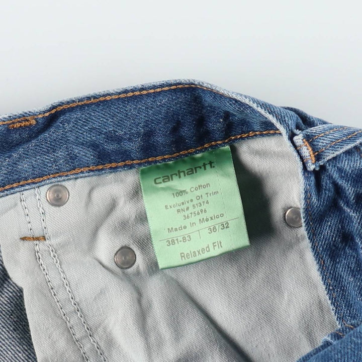 Carhartt Relaxed Fit Straight Denim Pants for Men, W36 cotton blue type Vintage Second Hand