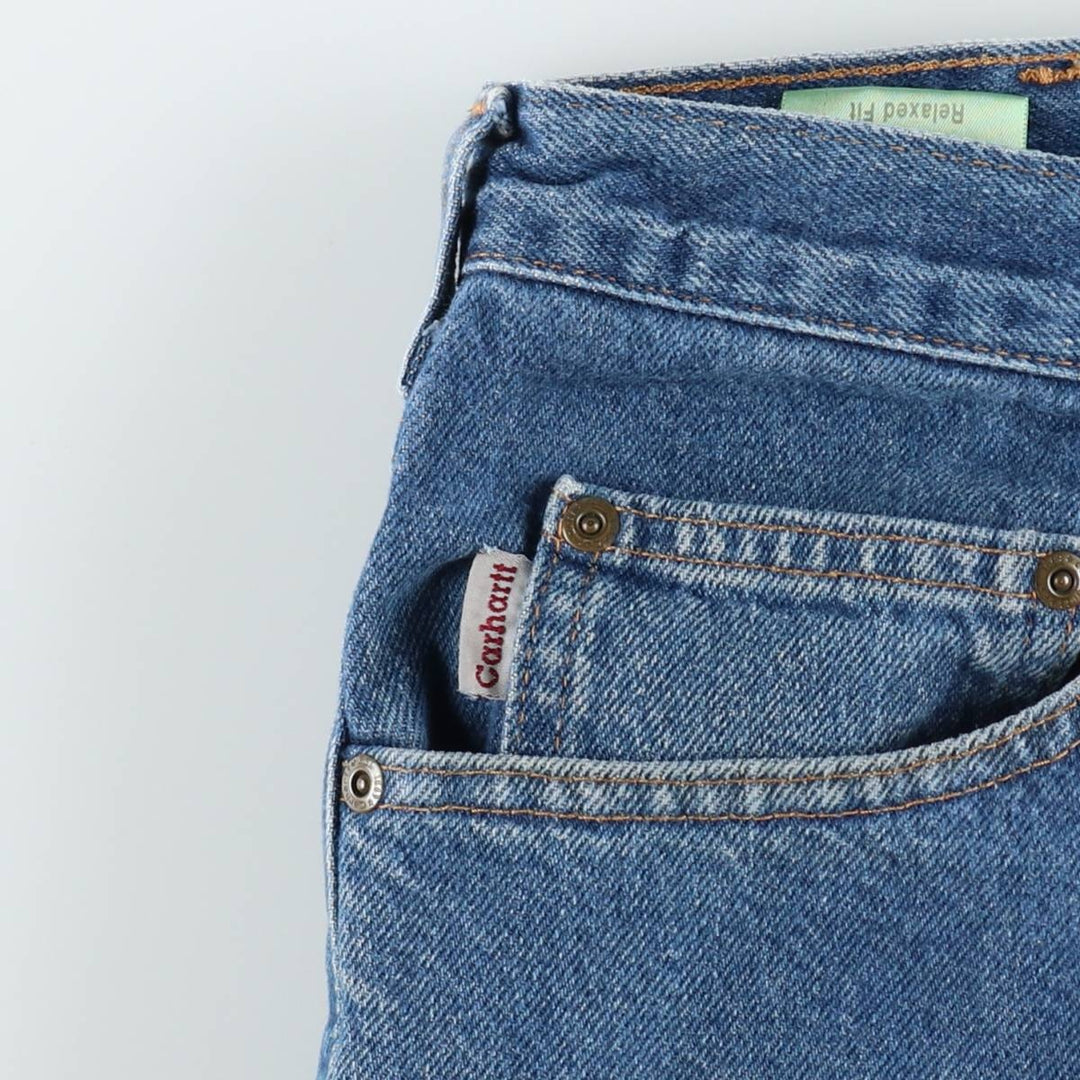 Carhartt Relaxed Fit Straight Denim Pants for Men, W36 cotton blue type Vintage Second Hand
