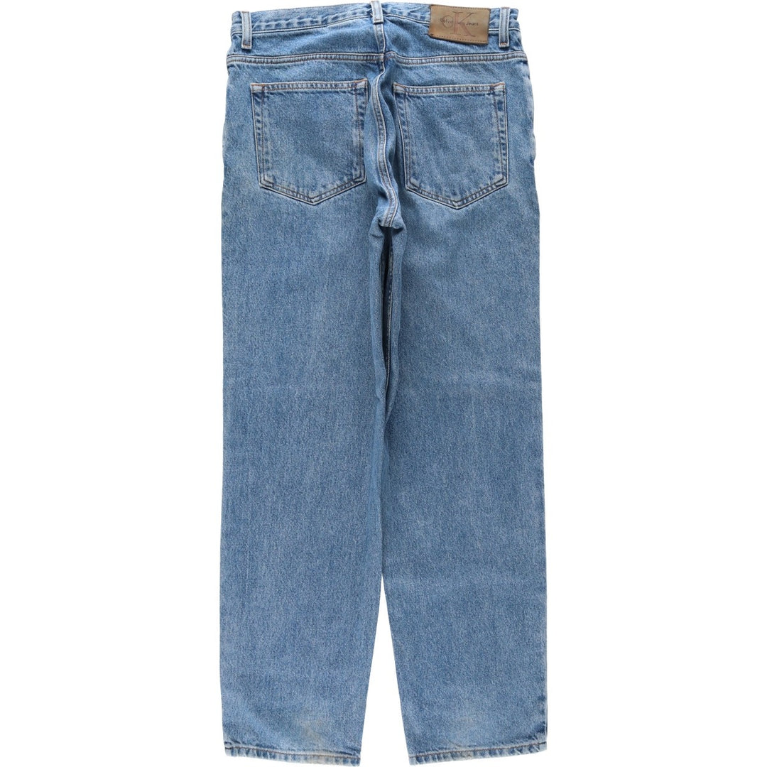 90s-00'S Calvin Klein Jeans Tapered Denim Pants Men's Vintage Size W33 cotton blue type Vintage Second Hand