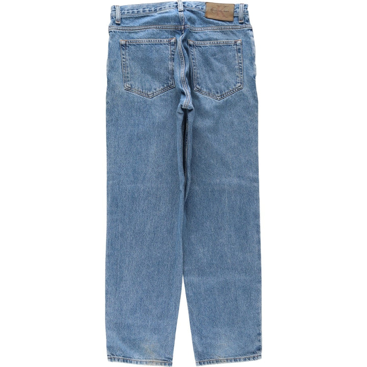 90s-00'S Calvin Klein Jeans Tapered Denim Pants Men's Vintage Size W33 cotton blue type Vintage Second Hand
