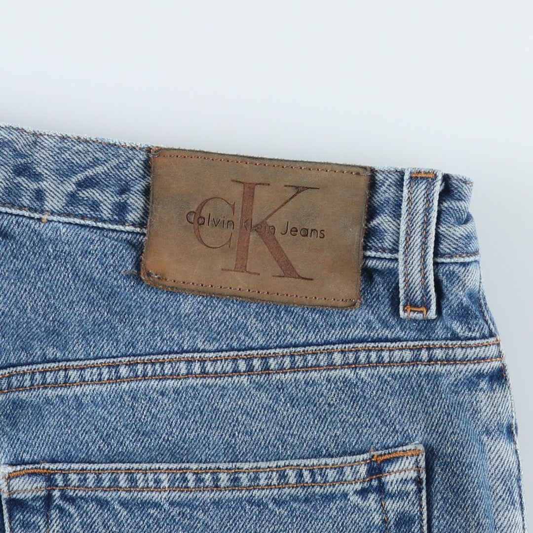 90s-00'S Calvin Klein Jeans Tapered Denim Pants Men's Vintage Size W33 cotton blue type Vintage Second Hand