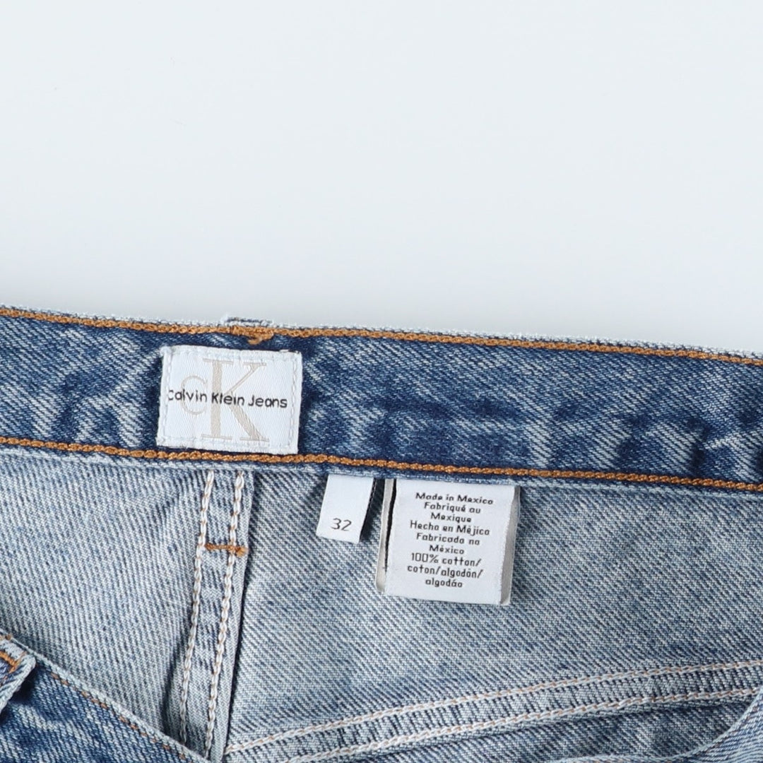 90s-00'S Calvin Klein Jeans Tapered Denim Pants Men's Vintage Size W33 cotton blue type Vintage Second Hand