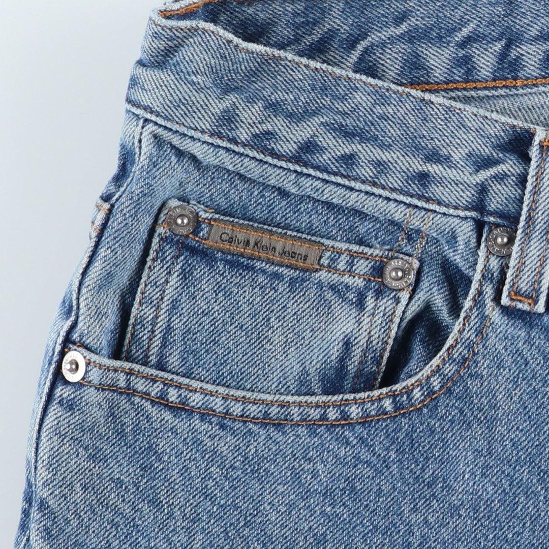 90s-00'S Calvin Klein Jeans Tapered Denim Pants Men's Vintage Size W33 cotton blue type Vintage Second Hand