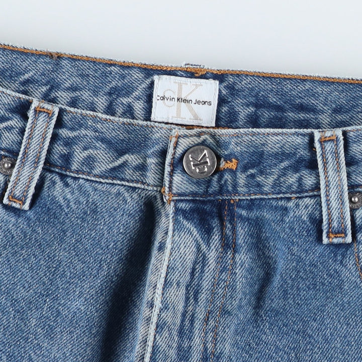 90s-00'S Calvin Klein Jeans Tapered Denim Pants Men's Vintage Size W33 cotton blue type Vintage Second Hand