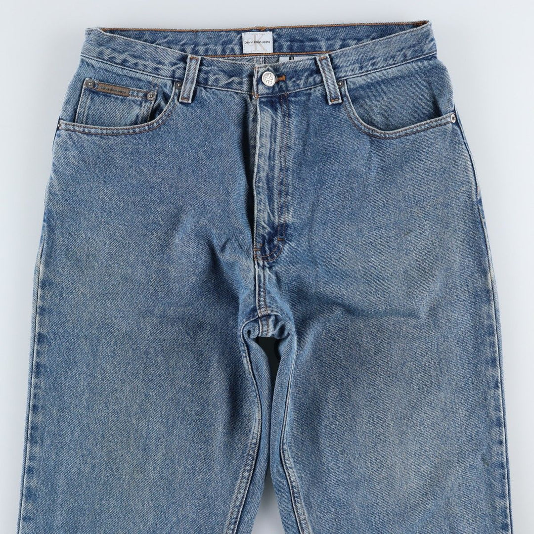 90s-00'S Calvin Klein Jeans Tapered Denim Pants Men's Vintage Size W33 cotton blue type Vintage Second Hand