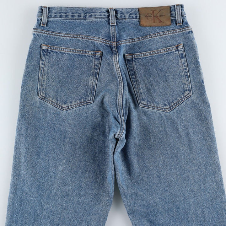 90s-00'S Calvin Klein Jeans Tapered Denim Pants Men's Vintage Size W33 cotton blue type Vintage Second Hand