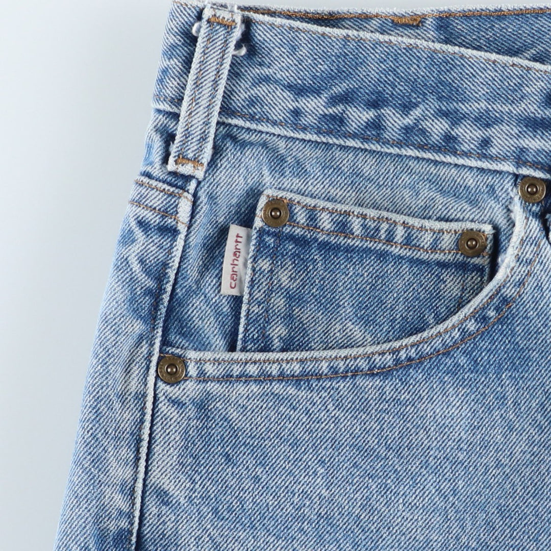 Carhartt Traditional FIT Tapered Denim Pants Men's W34 cotton blue type Vintage Second Hand