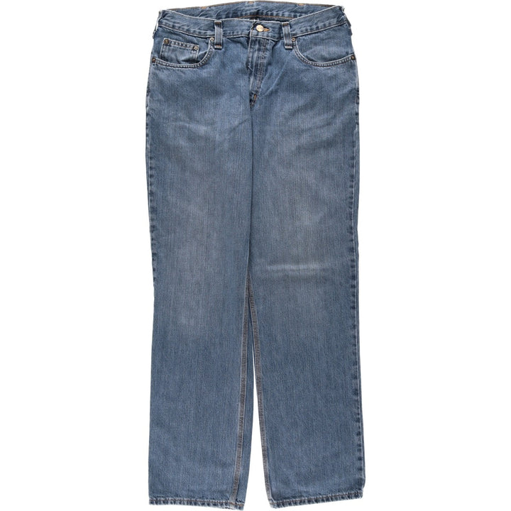 Carhartt Relaxed Fit Tapered Denim Pants for Men, W34 equivalent cotton blue type Vintage Second Hand