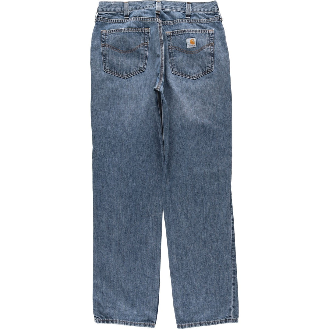 Carhartt Relaxed Fit Tapered Denim Pants for Men, W34 equivalent cotton blue type Vintage Second Hand