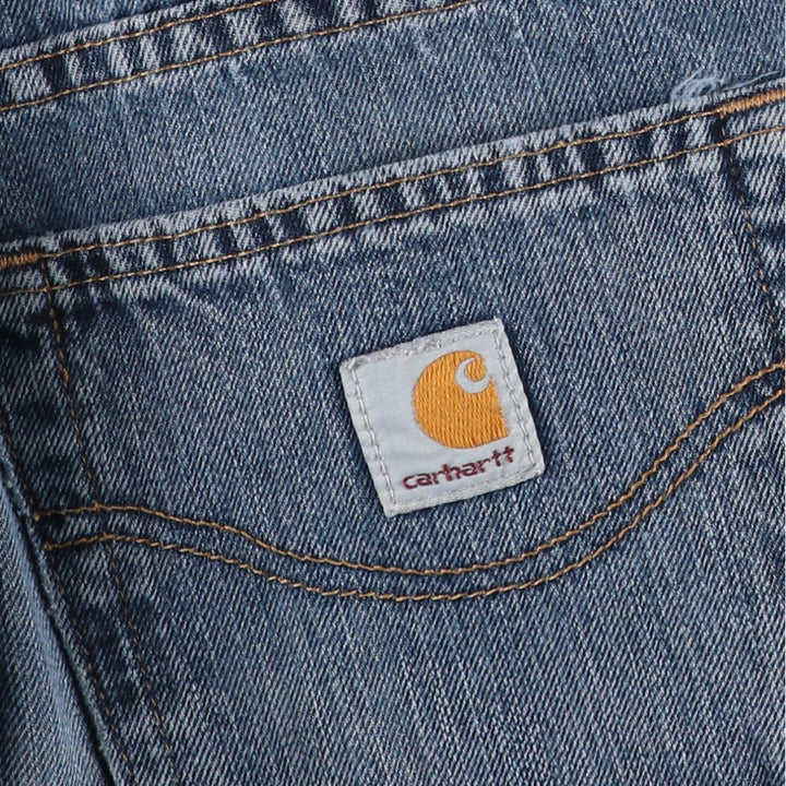Carhartt Relaxed Fit Tapered Denim Pants for Men, W34 equivalent cotton blue type Vintage Second Hand