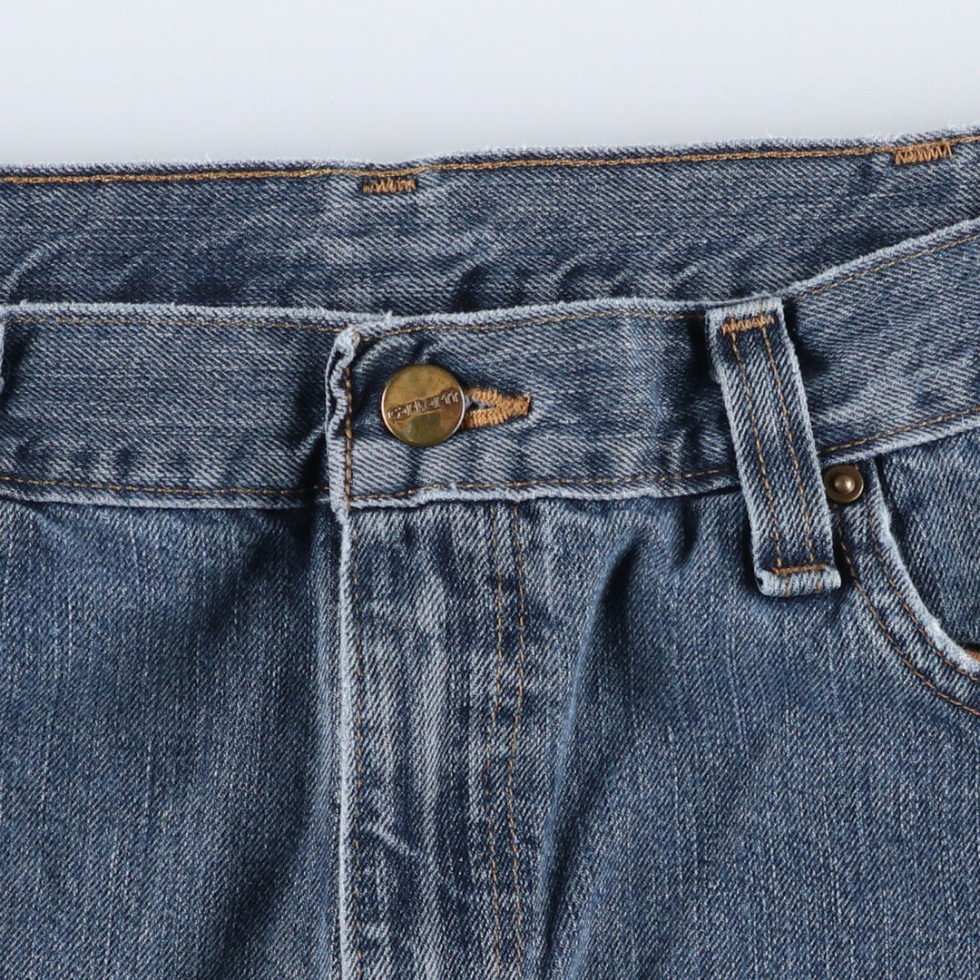 Carhartt Relaxed Fit Tapered Denim Pants for Men, W34 equivalent cotton blue type Vintage Second Hand