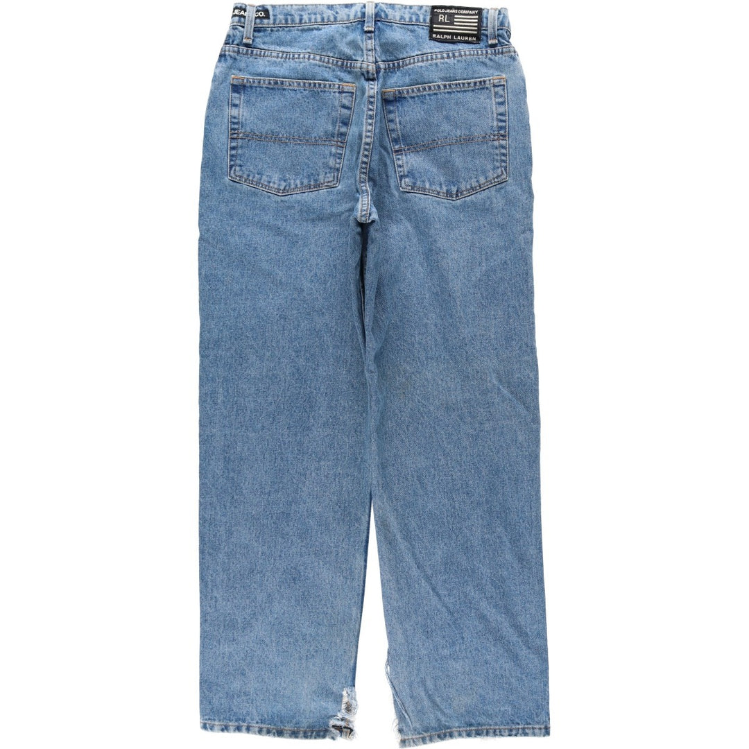 Ralph Lauren POLO JEANS COMPANY LOOSE FIT Tapered Denim Pants, Men's W32 (approx.) cotton blue type Vintage Second Hand