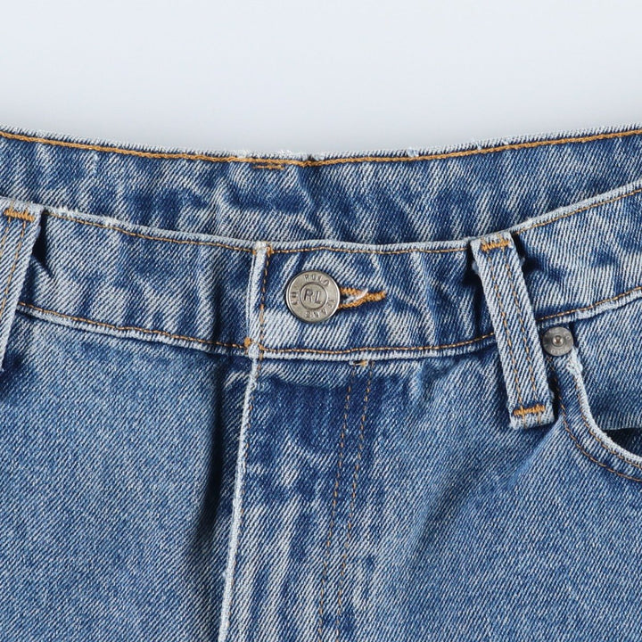 Ralph Lauren POLO JEANS COMPANY LOOSE FIT Tapered Denim Pants, Men's W32 (approx.) cotton blue type Vintage Second Hand