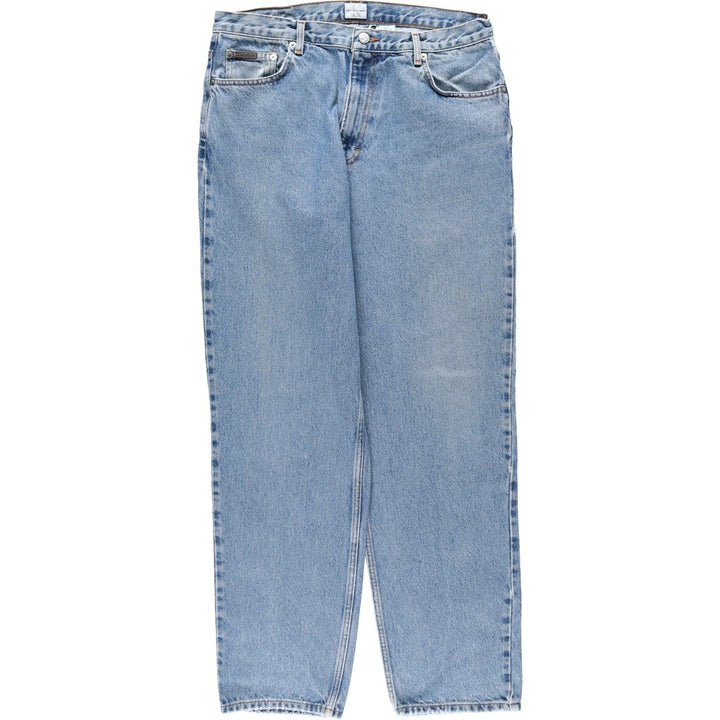 90s-00'S Calvin Klein Tapered Denim Pants, Men's Size W34 (approx.), Vintage cotton blue type Vintage Second Hand