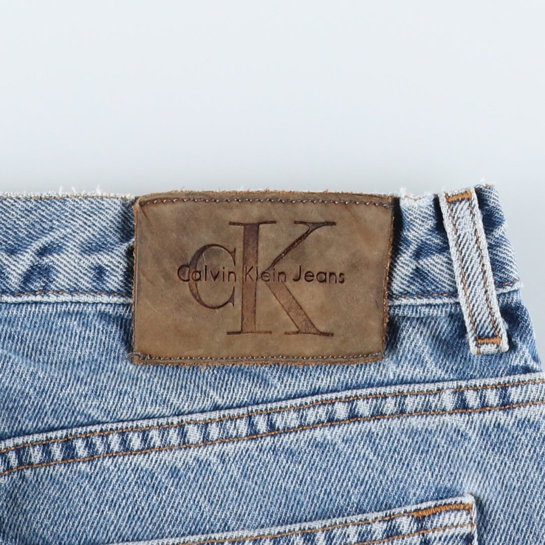 90s-00'S Calvin Klein Tapered Denim Pants, Men's Size W34 (approx.), Vintage cotton blue type Vintage Second Hand