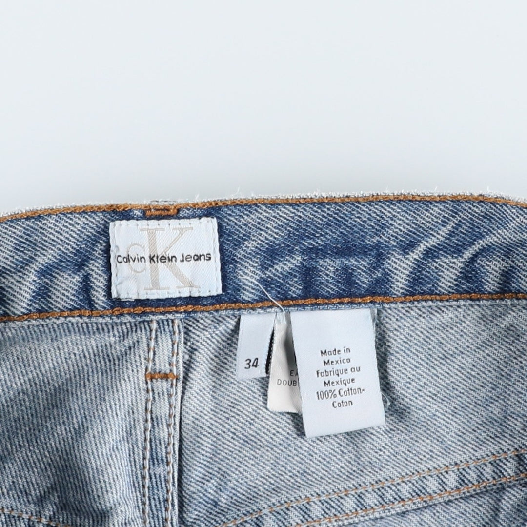 90s-00'S Calvin Klein Tapered Denim Pants, Men's Size W34 (approx.), Vintage cotton blue type Vintage Second Hand