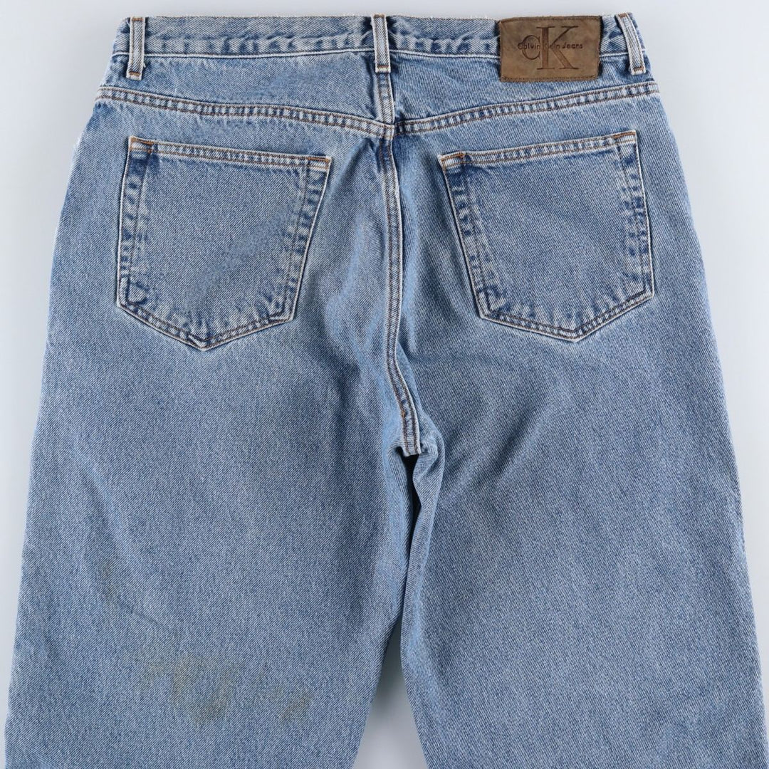 90s-00'S Calvin Klein Tapered Denim Pants, Men's Size W34 (approx.), Vintage cotton blue type Vintage Second Hand