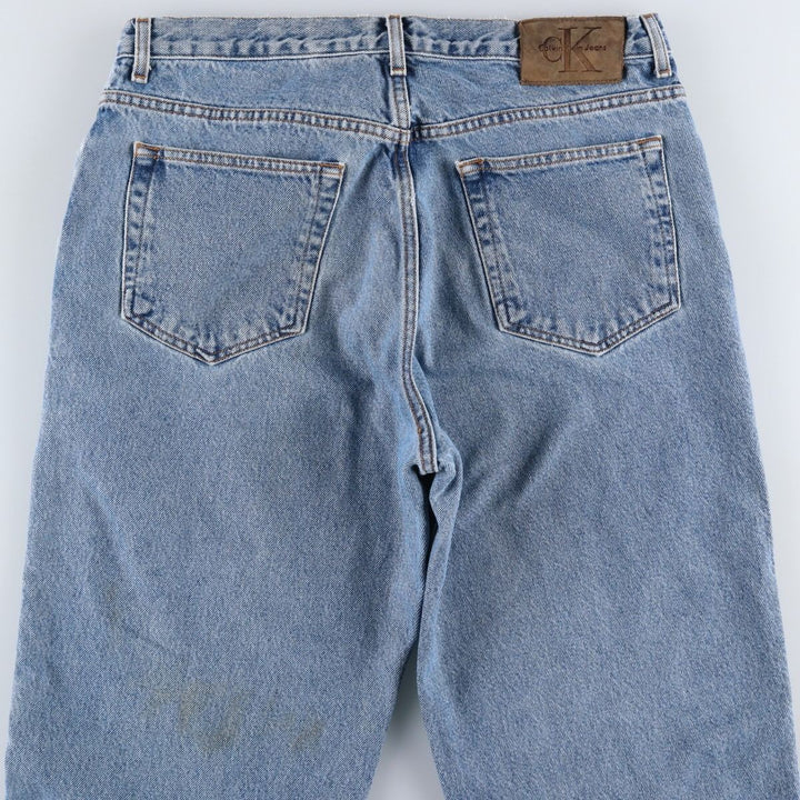 90s-00'S Calvin Klein Tapered Denim Pants, Men's Size W34 (approx.), Vintage cotton blue type Vintage Second Hand