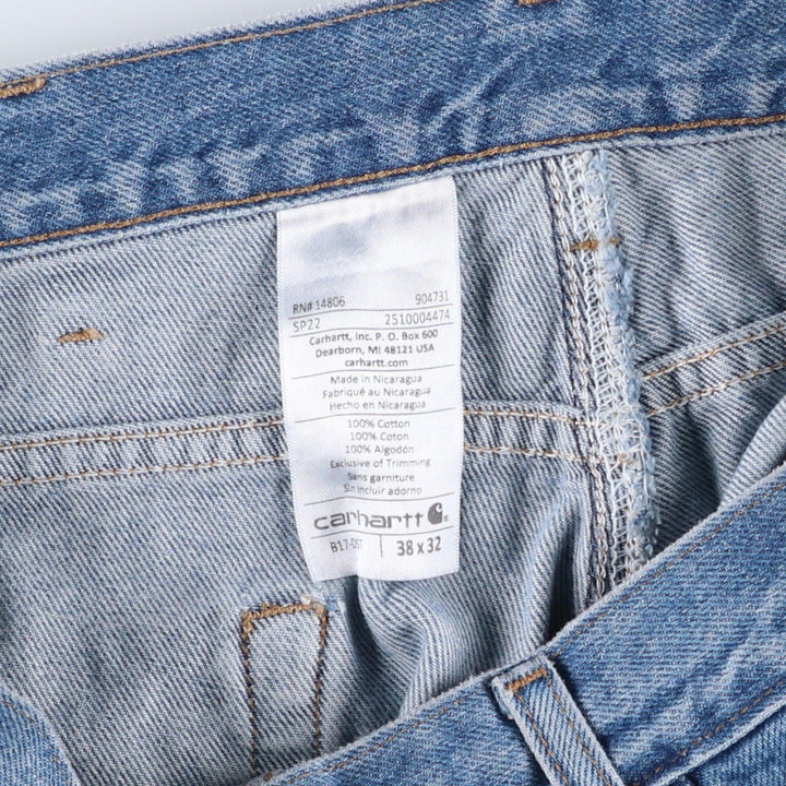 Carhartt Tapered Denim Pants for Men, W38 equivalent cotton blue type Vintage Second Hand