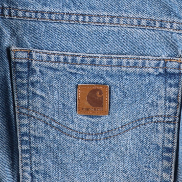 Carhartt Tapered Denim Pants for Men, W38 equivalent cotton blue type Vintage Second Hand