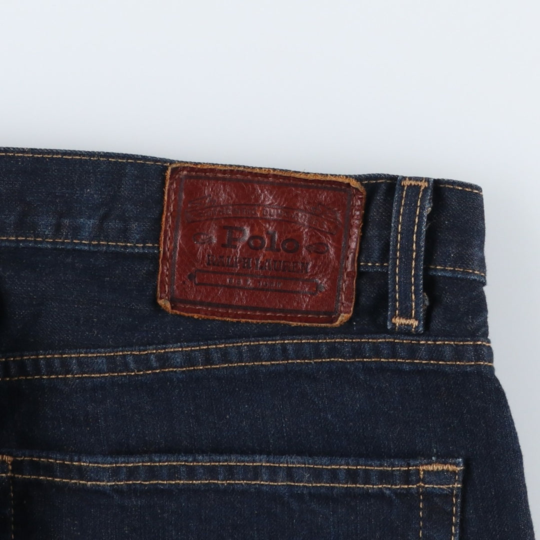 Ralph Lauren POLO RALPH LAUREN straight denim pants for men, W37 equivalent cotton Navy blue Vintage Second Hand