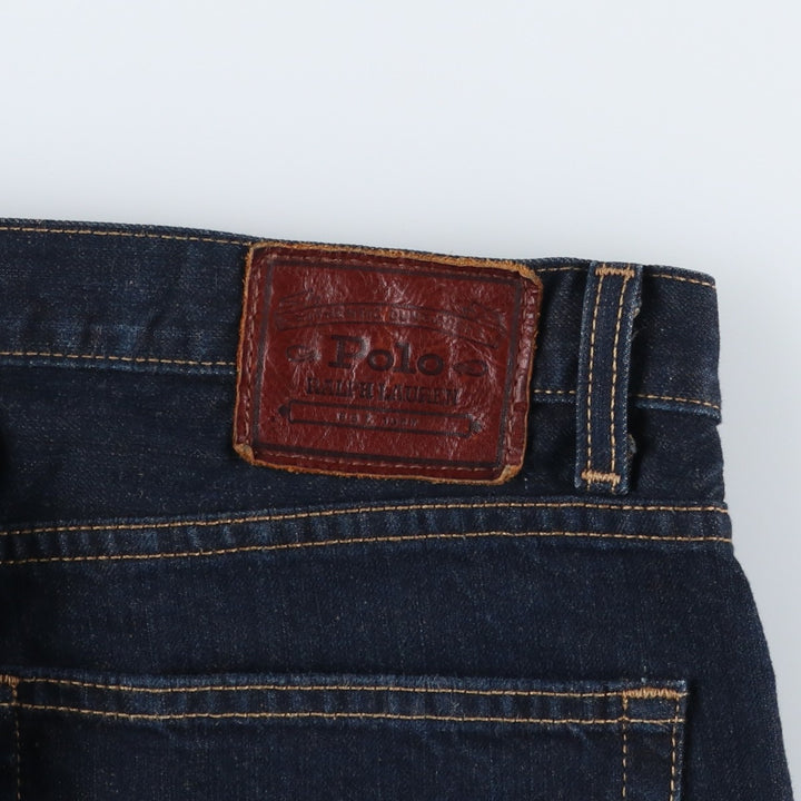 Ralph Lauren POLO RALPH LAUREN straight denim pants for men, W37 equivalent cotton Navy blue Vintage Second Hand