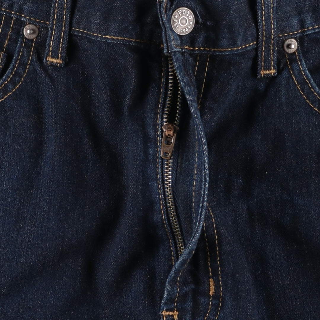 Ralph Lauren POLO RALPH LAUREN straight denim pants for men, W37 equivalent cotton Navy blue Vintage Second Hand