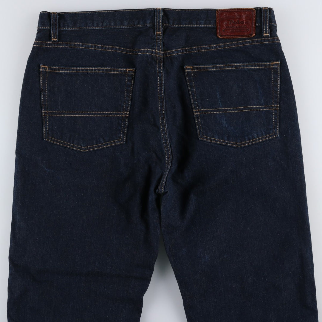 Ralph Lauren POLO RALPH LAUREN straight denim pants for men, W37 equivalent cotton Navy blue Vintage Second Hand
