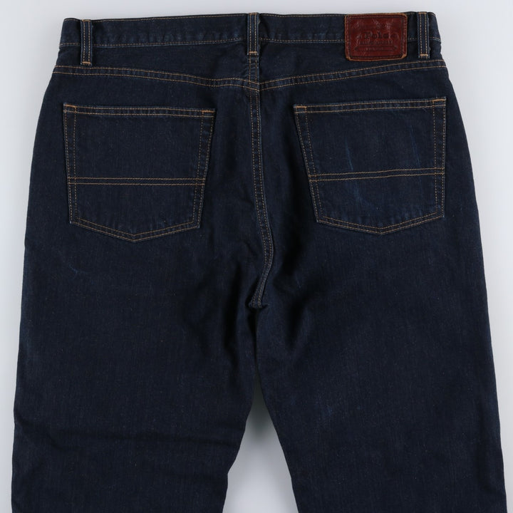 Ralph Lauren POLO RALPH LAUREN straight denim pants for men, W37 equivalent cotton Navy blue Vintage Second Hand