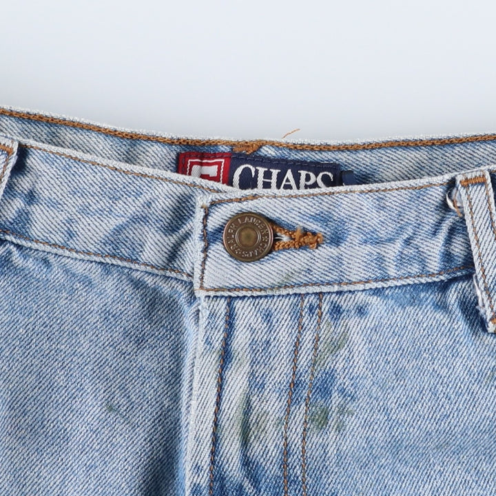 Ralph Lauren CHAPS Painted Straight Denim Pants, Men's Size W34 (approx.) cotton blue type Vintage Second Hand