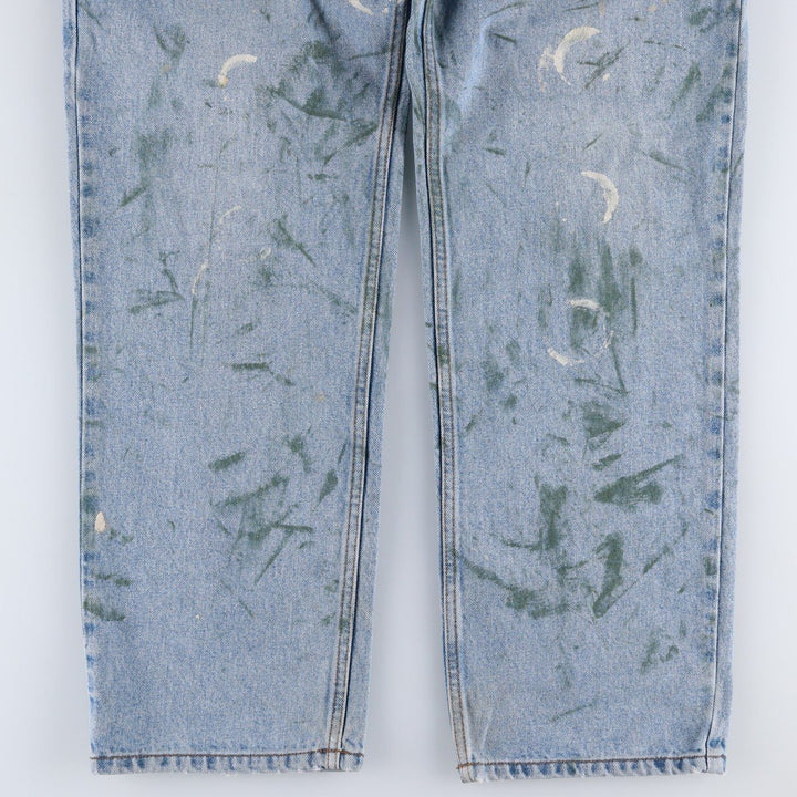 Ralph Lauren CHAPS Painted Straight Denim Pants, Men's Size W34 (approx.) cotton blue type Vintage Second Hand