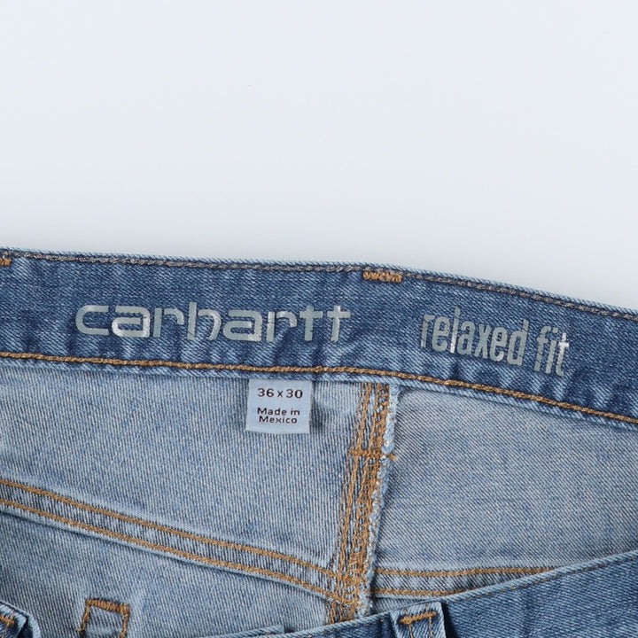 Carhartt Relaxed Fit Straight Denim Pants for Men, W37 cotton blue type Vintage Second Hand