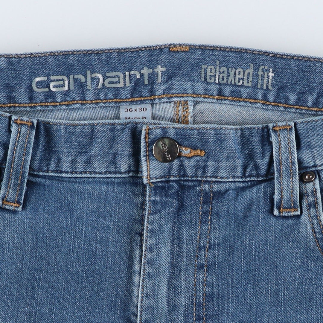 Carhartt Relaxed Fit Straight Denim Pants for Men, W37 cotton blue type Vintage Second Hand