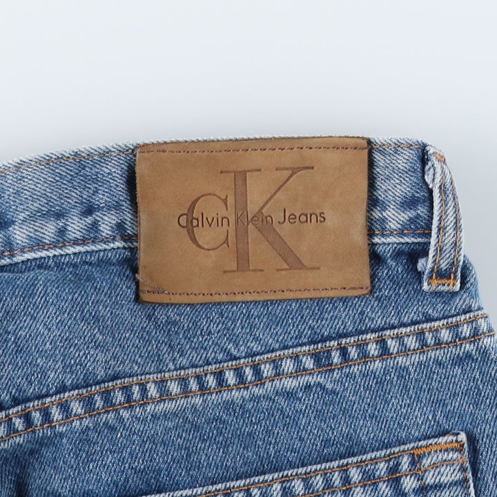 90s-00'S Calvin Klein Tapered Denim Pants, Made in USA, Men's W30 (approx.), Vintage cotton blue type Vintage Second Hand