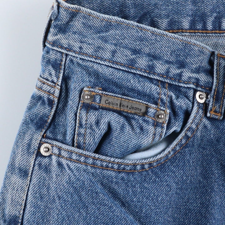90s-00'S Calvin Klein Tapered Denim Pants, Made in USA, Men's W30 (approx.), Vintage cotton blue type Vintage Second Hand
