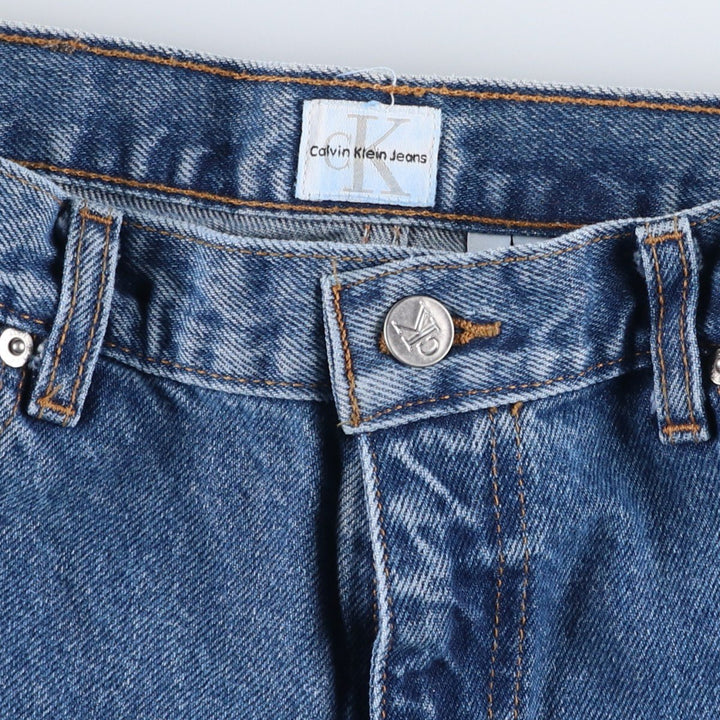 90s-00'S Calvin Klein Tapered Denim Pants, Made in USA, Men's W30 (approx.), Vintage cotton blue type Vintage Second Hand