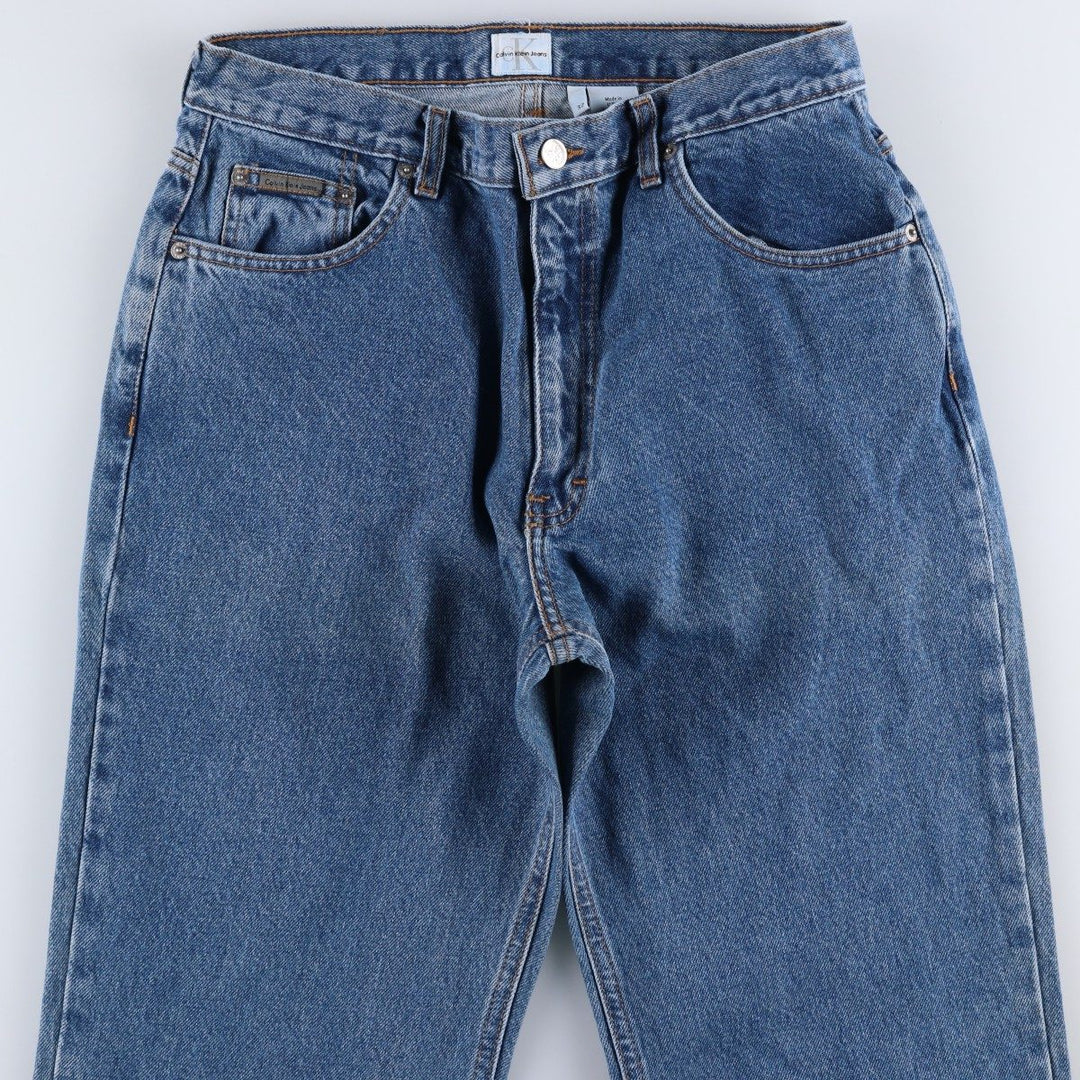 90s-00'S Calvin Klein Tapered Denim Pants, Made in USA, Men's W30 (approx.), Vintage cotton blue type Vintage Second Hand