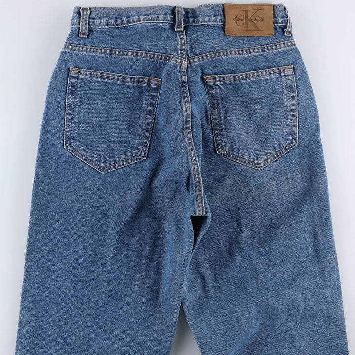 90s-00'S Calvin Klein Tapered Denim Pants, Made in USA, Men's W30 (approx.), Vintage cotton blue type Vintage Second Hand