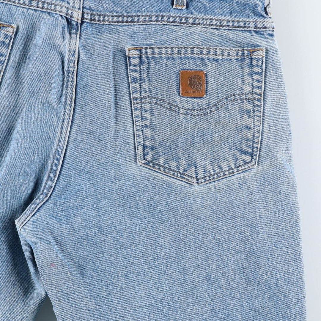 2000'S Carhartt Relaxed Fit Tapered Denim Pants, Men's, Size W35 cotton blue type Vintage Second Hand