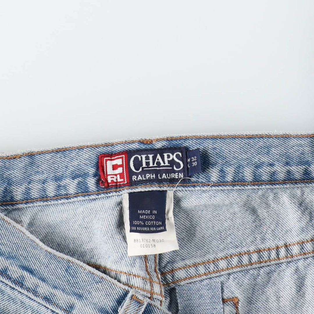 Ralph Lauren CHAPS Tapered Denim Pants, Men's W32 (approx.) cotton blue type Vintage Second Hand