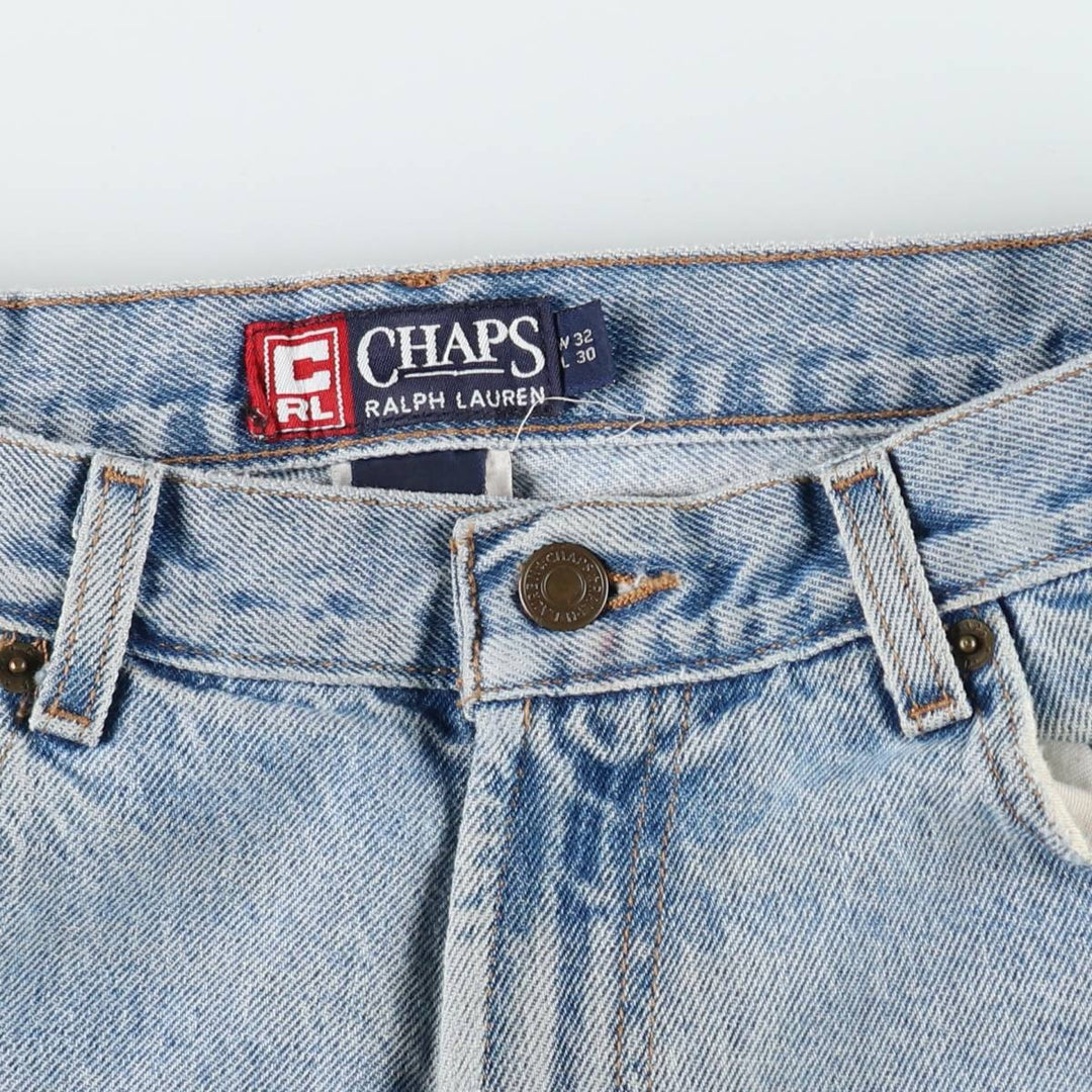 Ralph Lauren CHAPS Tapered Denim Pants, Men's W32 (approx.) cotton blue type Vintage Second Hand