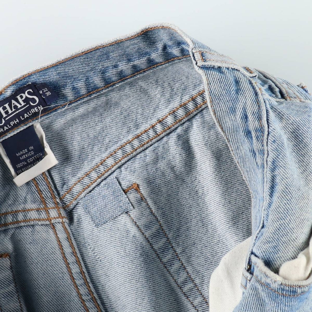 Ralph Lauren CHAPS Tapered Denim Pants, Men's W32 (approx.) cotton blue type Vintage Second Hand