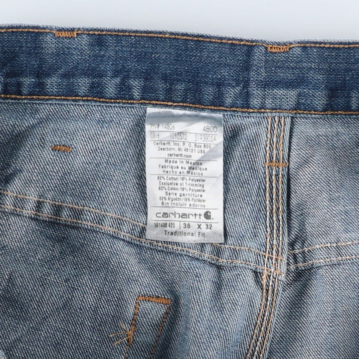 Carhartt Traditional FIT Straight Denim Pants, Men's, W36 equivalent cotton blue type Vintage Second Hand