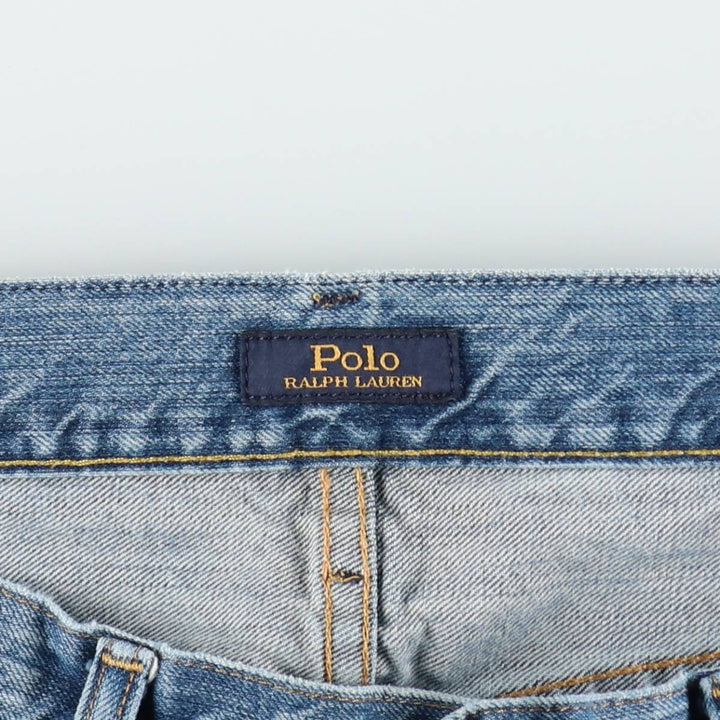 Ralph Lauren POLO RALPH LAUREN men's tapered denim pants, size W37 cotton blue type Vintage Second Hand