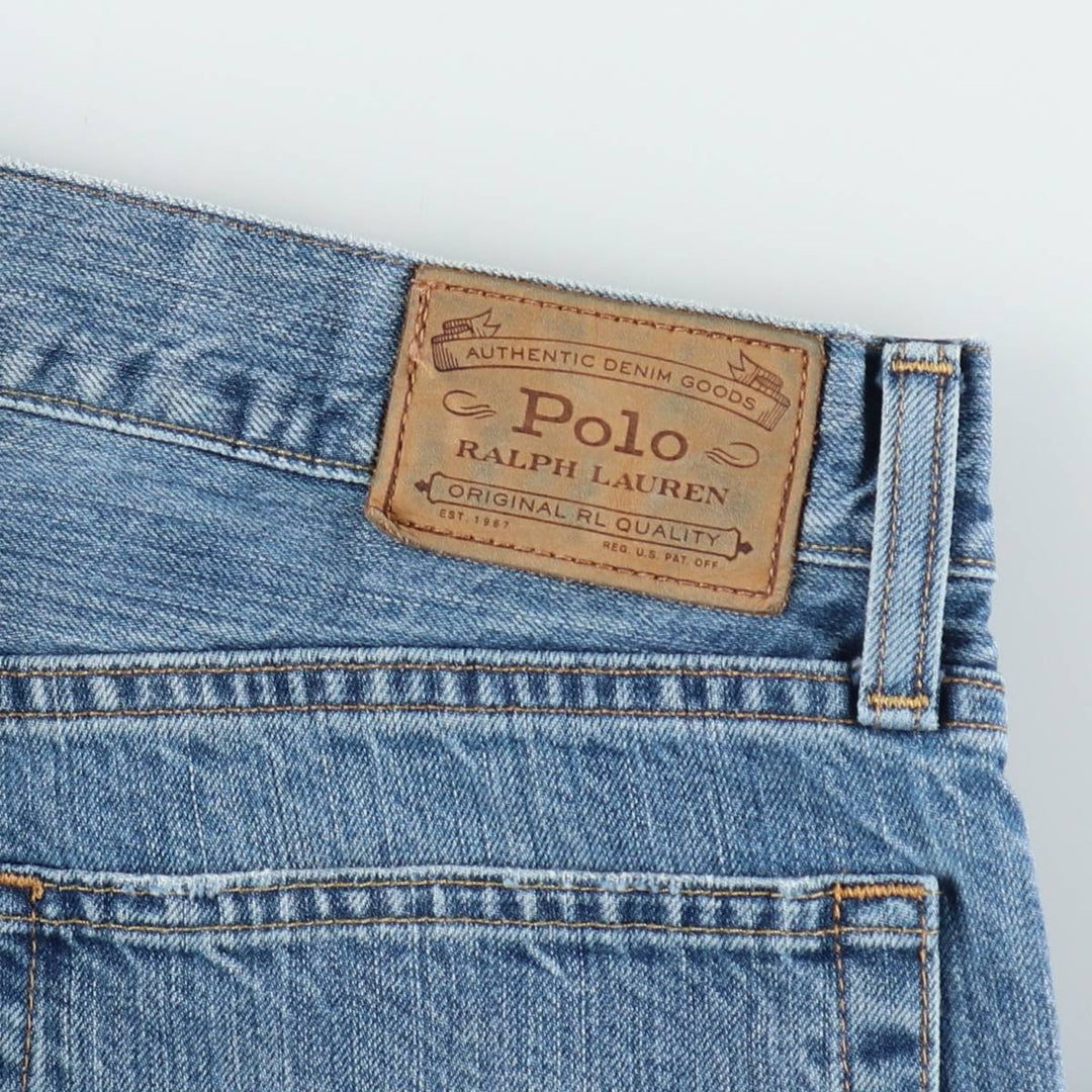 Ralph Lauren POLO RALPH LAUREN men's tapered denim pants, size W37 cotton blue type Vintage Second Hand